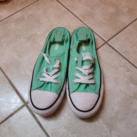 Green Converse Shoes - Picture 2 of 4